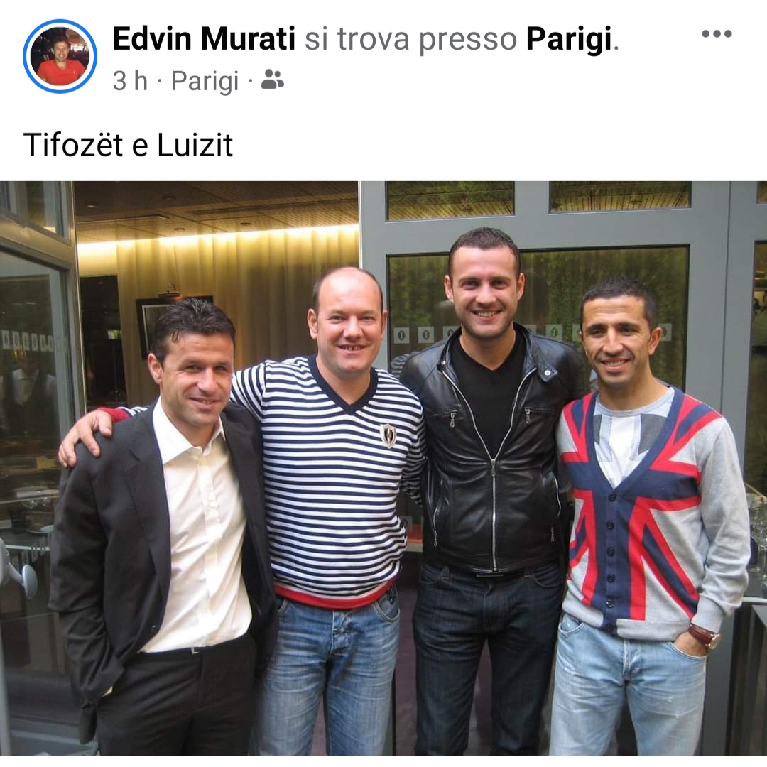 Ish futbollistët e njohur që bëjnë tifo për Luizin, Edvin Murati poston foton, Bejzade propozon hyrjen në “Big Brother”
