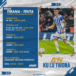 Përballja e rëndësishme Teuta-Tirana, publikohen çmimet e biletave në “Air Albania”