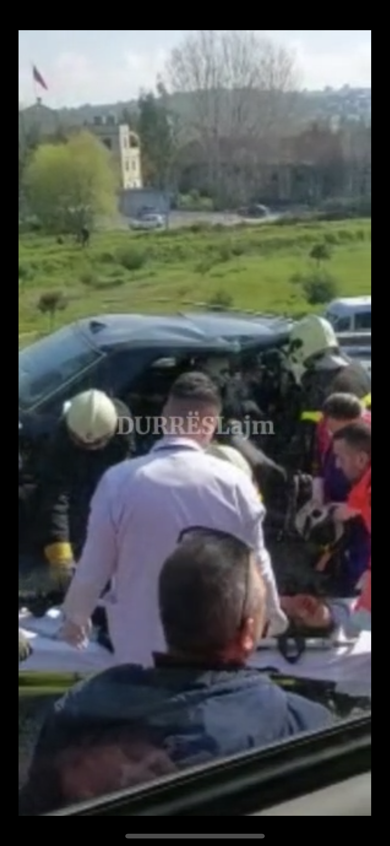 Pamje nga aksidenti me disa të plagosur në Plepa (VIDEO)