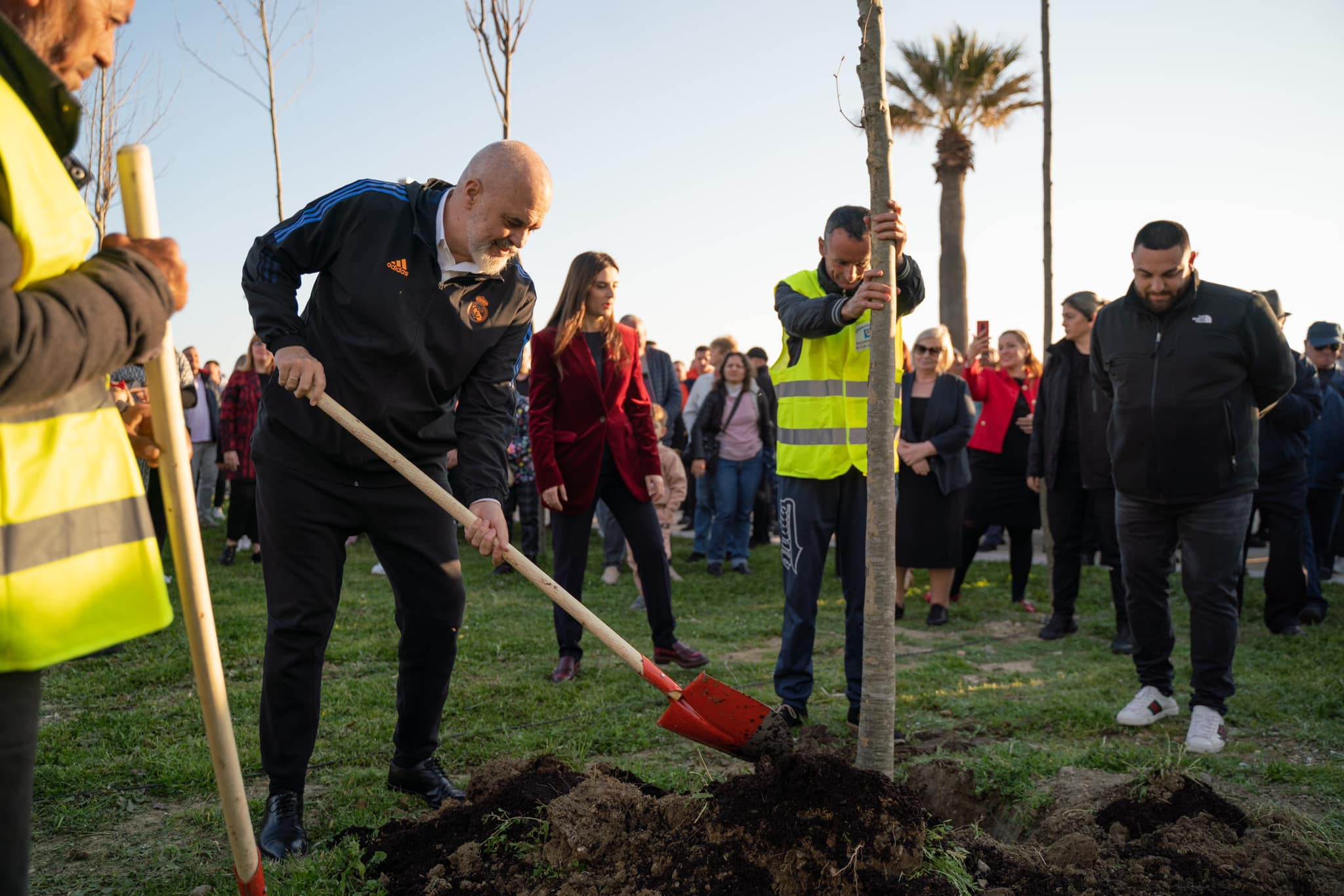 Fotoalbumi i dhurimit të pemëve për Durrësin të siguruara nga fondi zgjedhor i PS-së