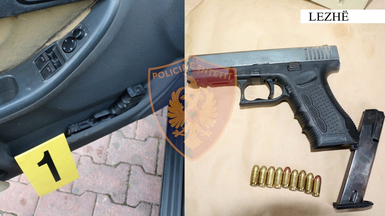 Mbante pistoletë “Glock” në derën e “Audit”, arrestohet 35-vjeçari