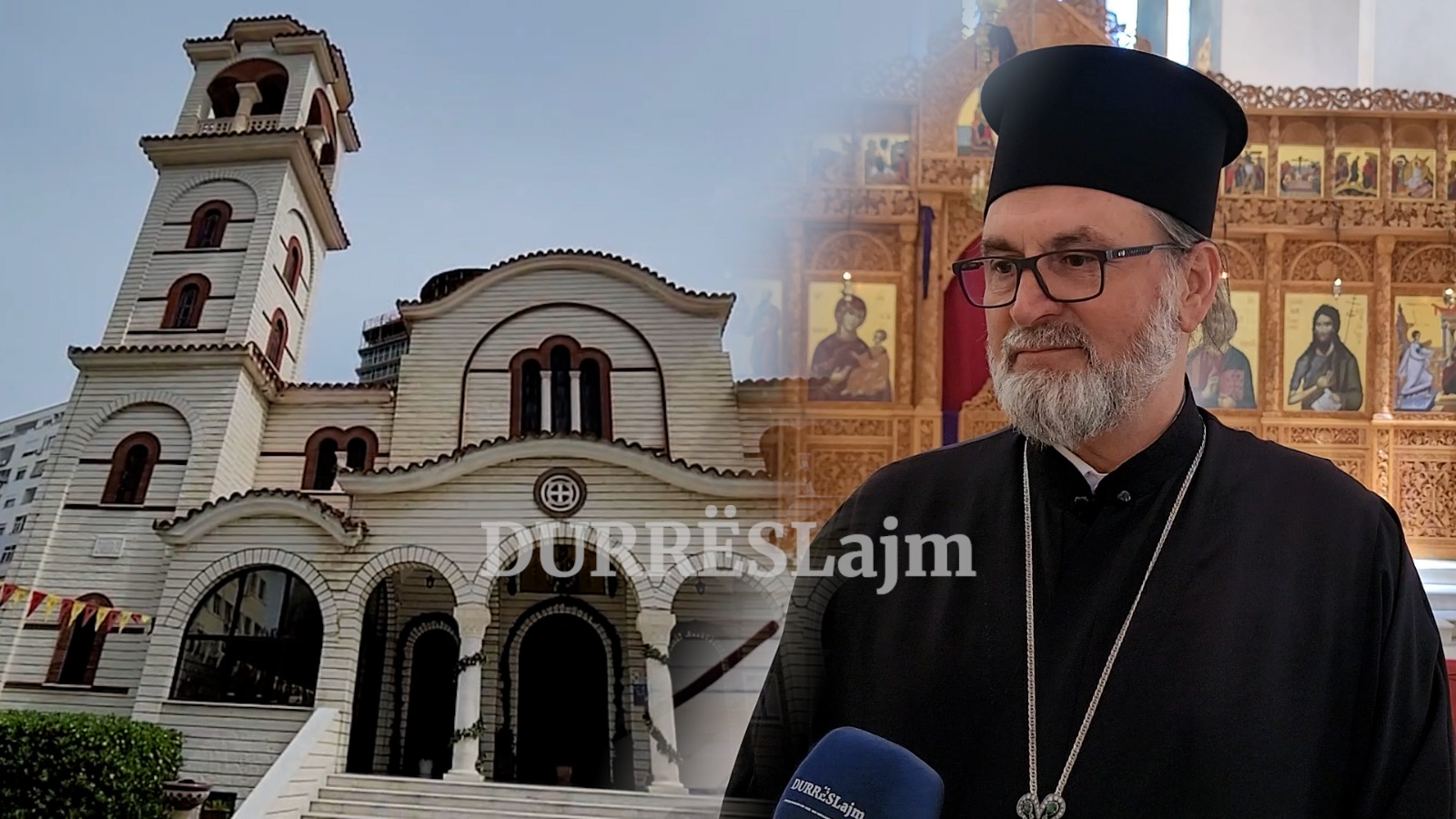 Durrës/ Besimtarët ortodoksë kremtojnë Pashkët, urimi i at Gjerasin Çakallit (VIDEO)