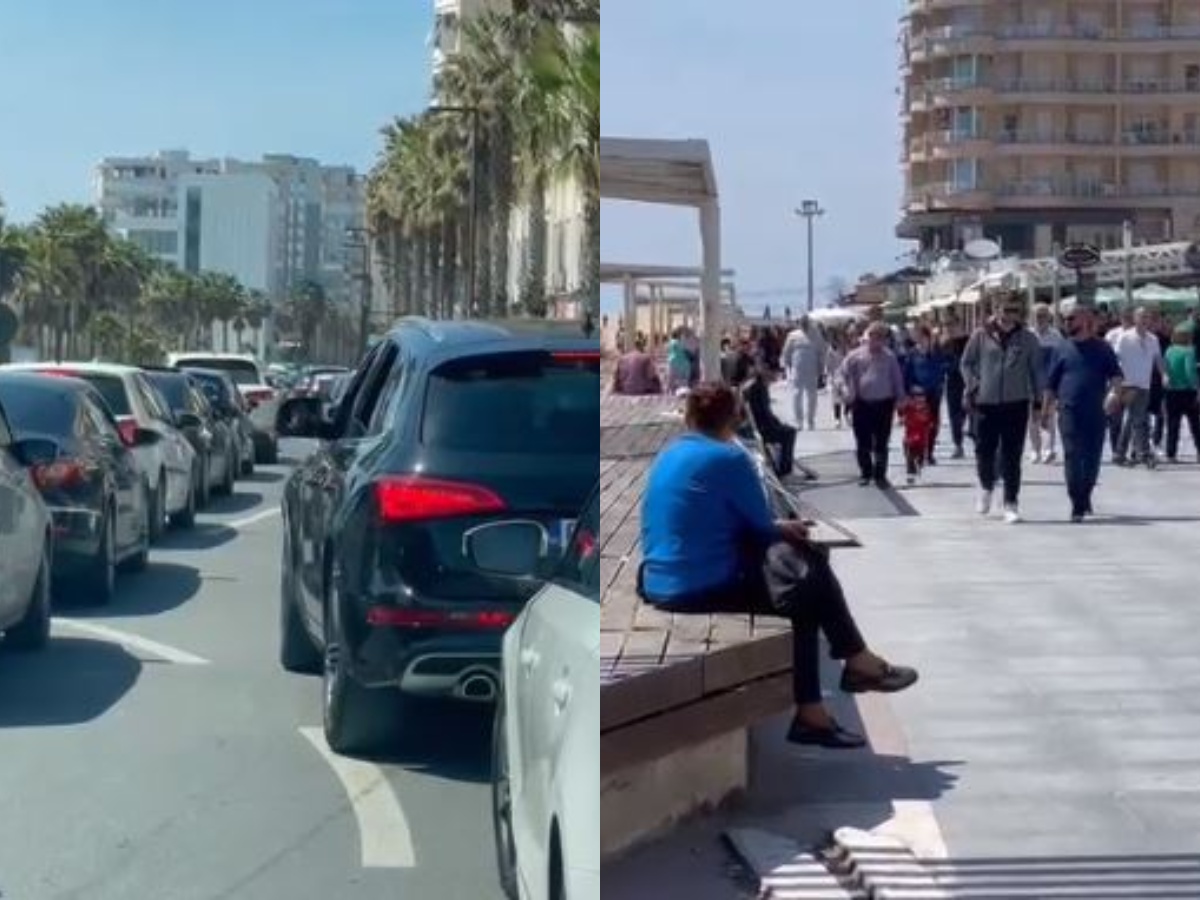 Moti i ngrohtë, fluks vizitorësh drejt qytetit të Durrësit (VIDEO)