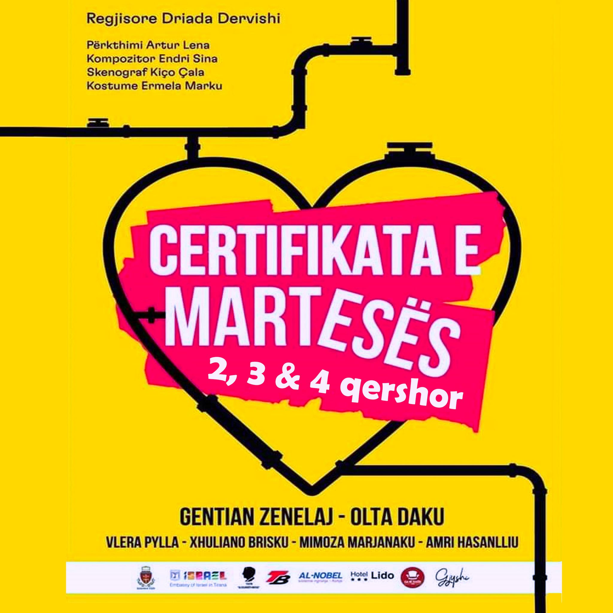 Në fundjavë, komedia “Çertifikata e martesës” rikthehet në Durrës
