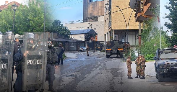 Tensioni në Veri/ Protestuesit serbë refuzojnë të largohen nga komunat, shpërfillin kërkesën e trupave të KFOR
