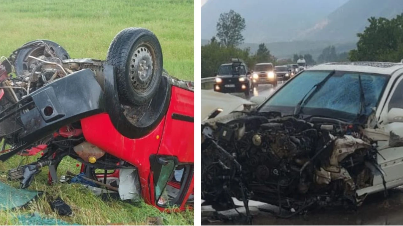 Makinat shkatërrohen në aksident, tre të plagosur (FOTO)