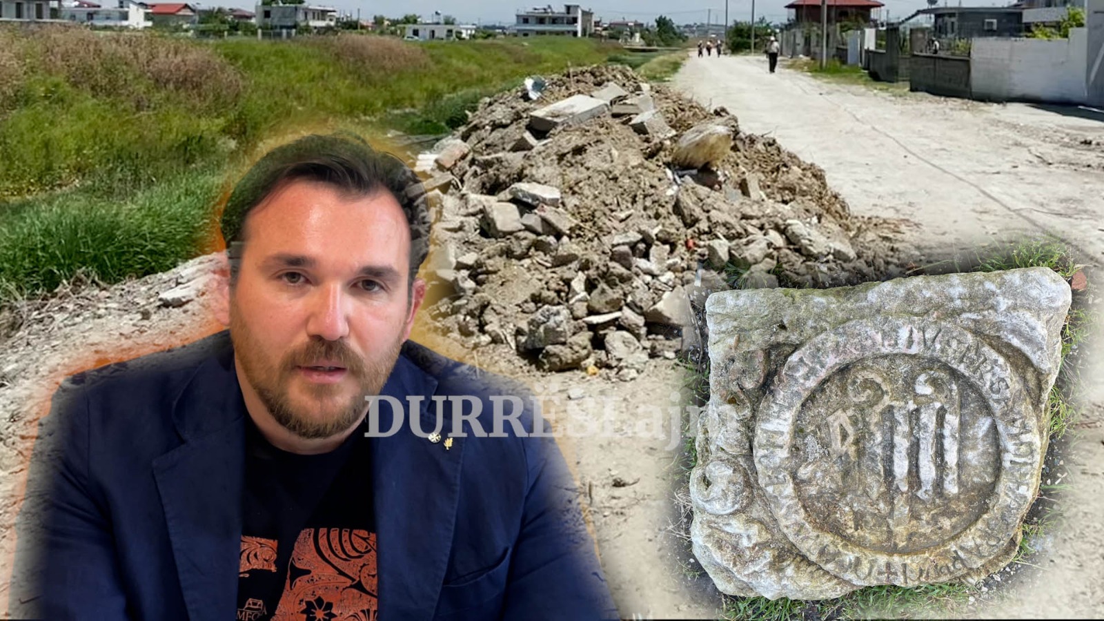 Del në dritë një tjetër objekt i rëndësishëm arkeologjik në Durrës, çfarë dihet për pllakën &#8220;e mistershme&#8221;? (VIDEO)