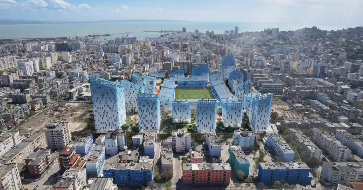 FOTOLAJM/ Projekti i tretë për stadiumin e ri të Durrësit, hartuar nga studio holandeze MVRDV
