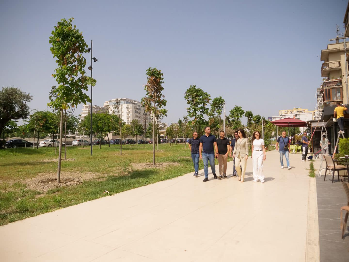 Kryebashkiakja Sako: Drejt përfundimit punimet për parkun e lagjes 17 në Durrës