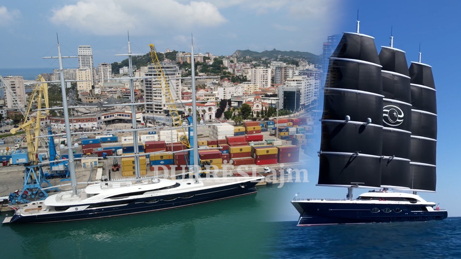 &#8220;Black pearl&#8221; ankorohet në portin e Durrësit (VIDEO)