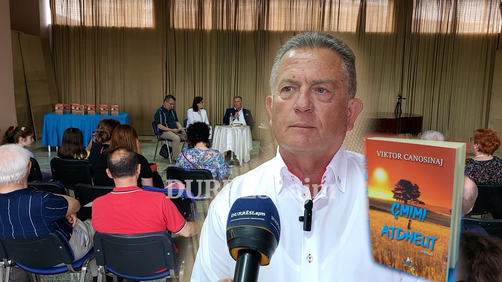 Viktor Canosinaj prezanton romanin e ri para lexuesve në Durrës, cili është “Çmimi i atdheut”? (VIDEO)