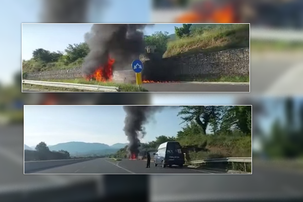 Digjet makina në afërsi të TEG-ut në Tiranë