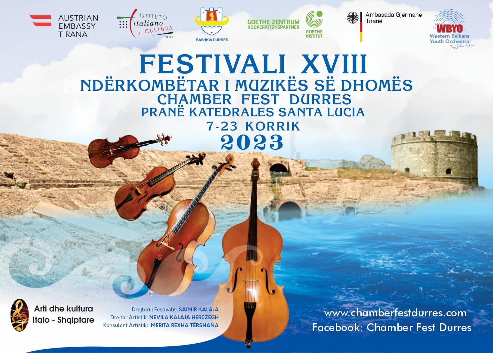 Festivali Ndërkombëtar i Muzikës së Dhomës/ Më 7 korrik nis edicioni i 18-të në Durrës