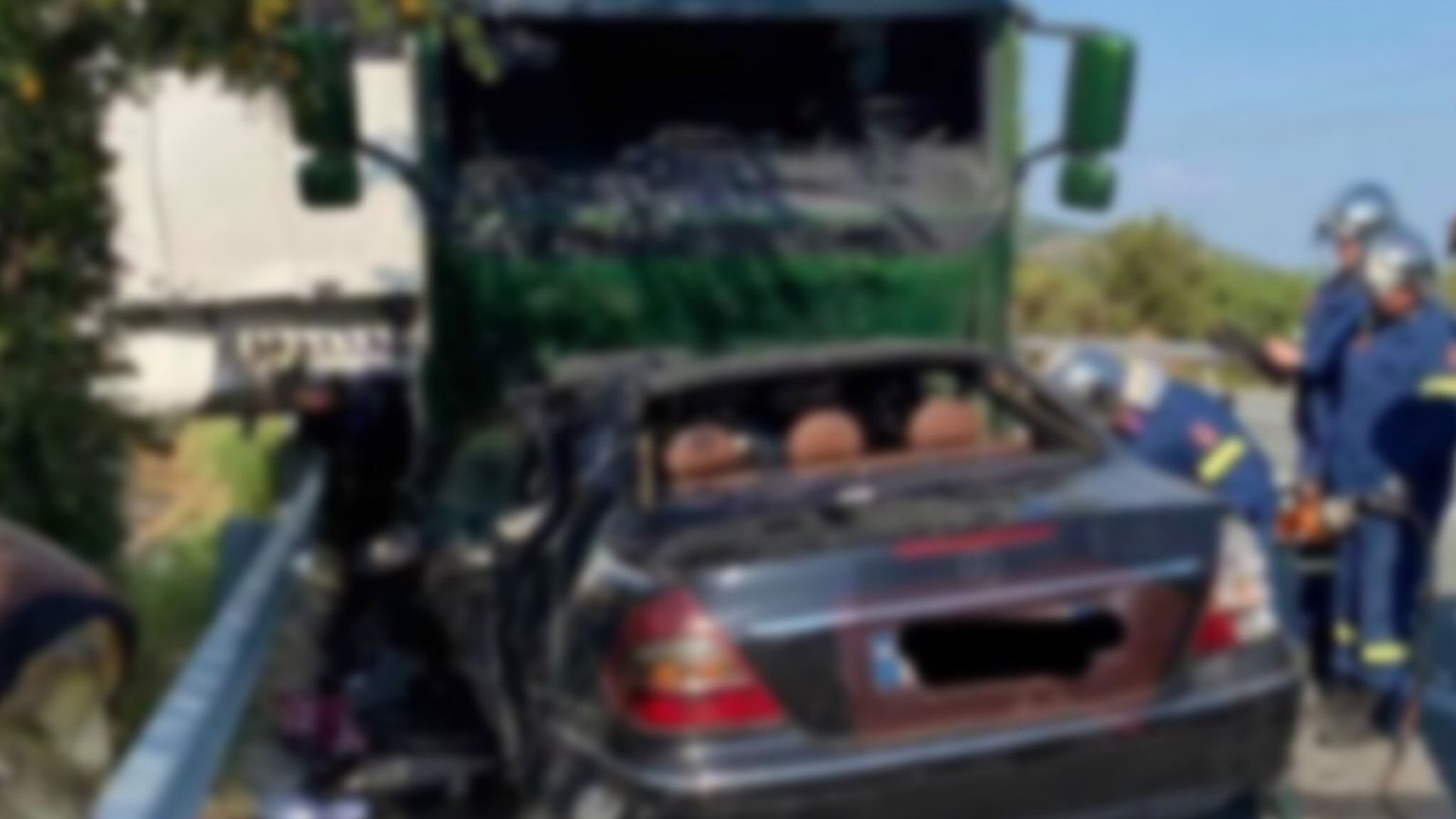 Aksidenti tragjik në Greqi që u mori jetën 5 shqiptarëve, dalin pamjet nga vendngjarja (FOTO)