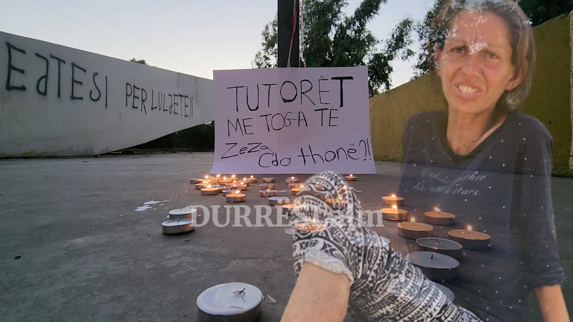 “Ku janë gratë deputete që heshtin?!” Qirinj të ndezur dhe apel për reagime institucionale në vendin ku u vra Luljeta Preza (VIDEO)