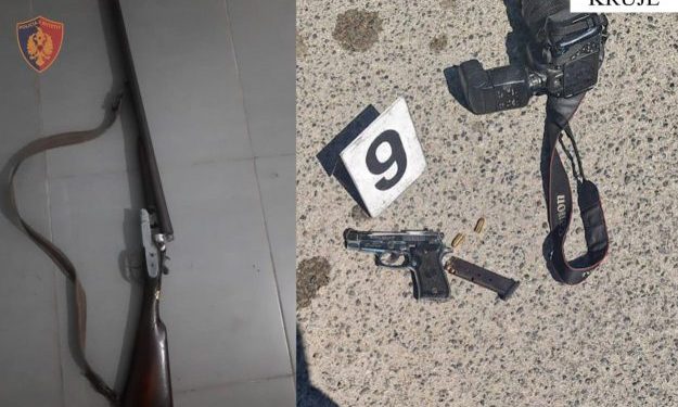 “Tërhiqe kallëzimin ose…”/ Kërcënuan me armë pronarin e një biznesi, 4 të arrestuar