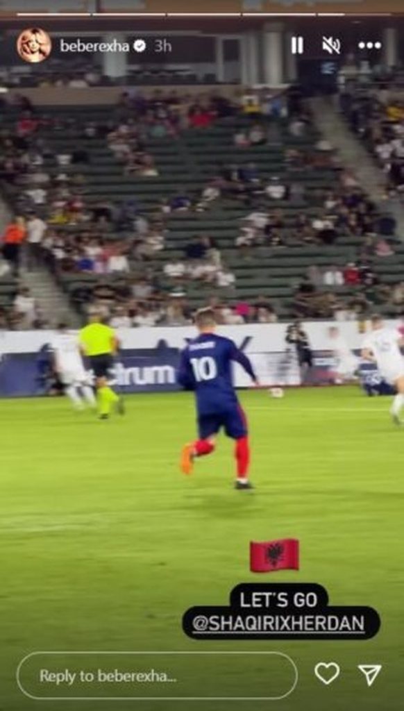 Bebe Rexha, tifozja speciale e Xherdan Shaqirit