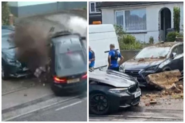 Futbollisti humbet kontrollin e makinës dhe përplaset me murin, disa shokë të skuadrës të plagosur