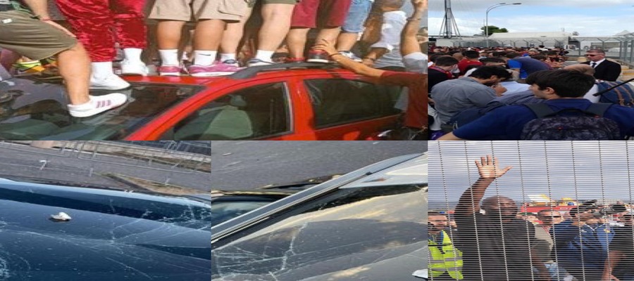 Tifozët e Romës shkatërrojnë makinat e tyre nga entuziazmi për ardhjen e Lukakut