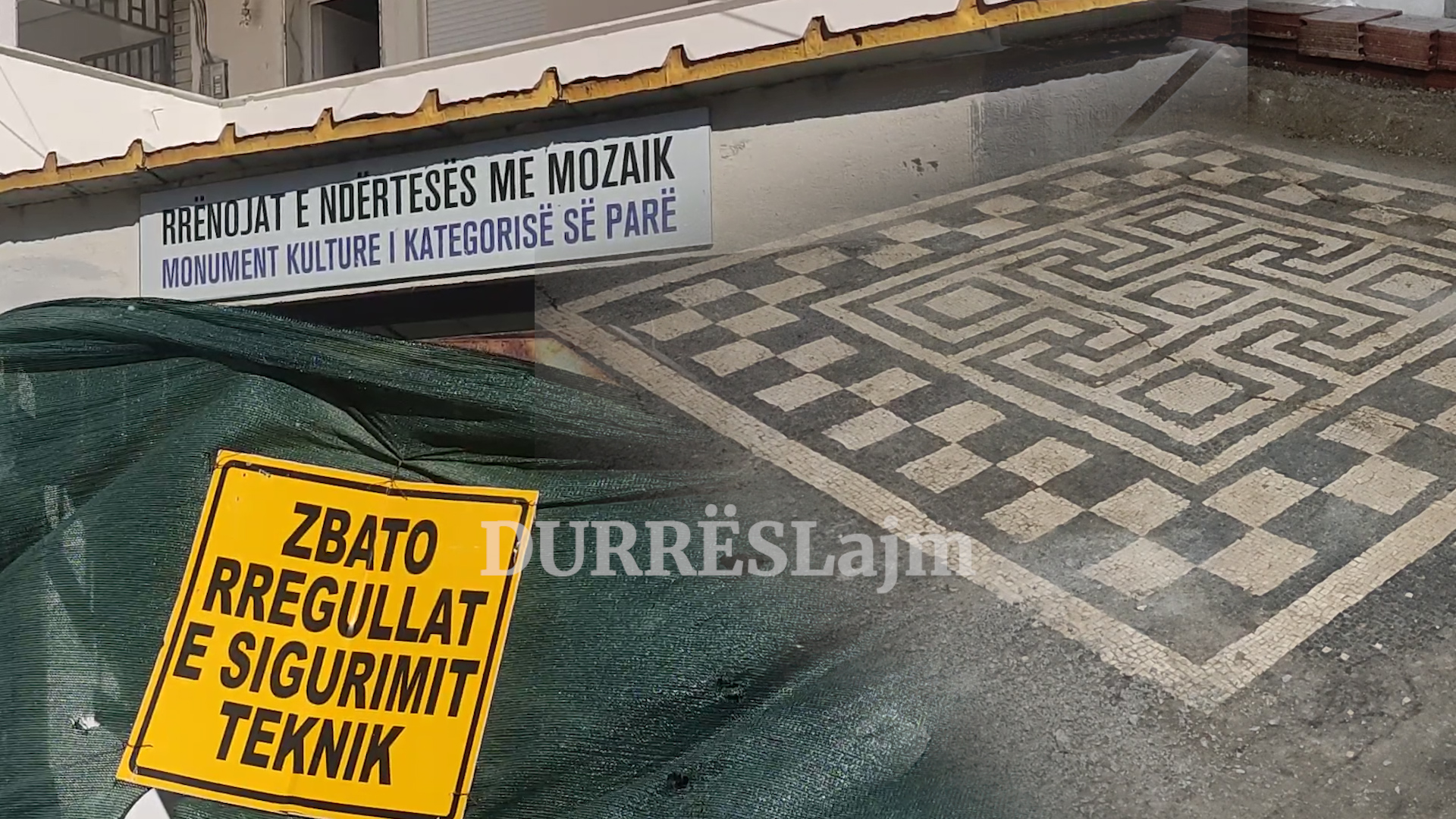 Durrës, mozaiku i Meandrit, edhe pas rizbulimit është i pavizitueshëm (VIDEO)