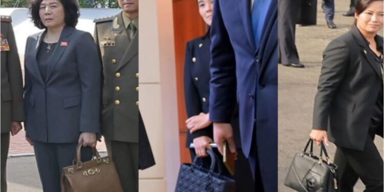 Gratë shoqëruese të Kim Jong-Un shëtisin me çanta të shtrenjta Gucci