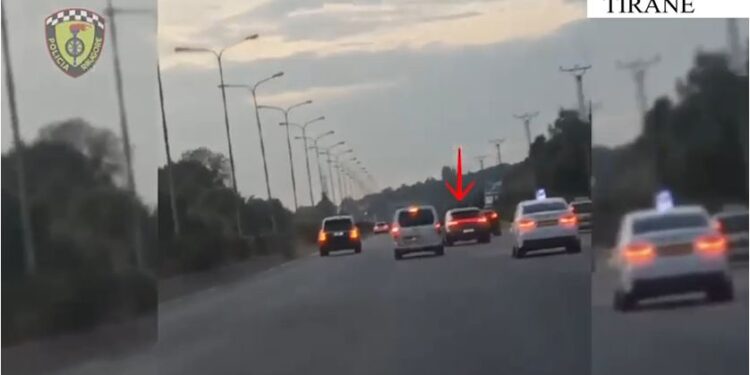 Kreu manovra të rrezikshme me automjet, Rrugorja ndëshkon me gjobë shoferin