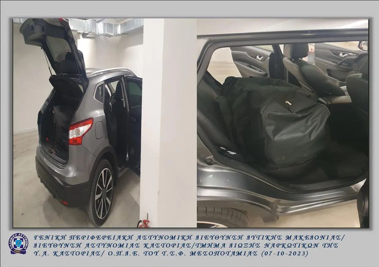 Vinte nga kufiri me Shqipërinë, policia greke i vihet nga pas mjetit të shqiptarit, sekuestrohen mbi 42 kg marijuanë