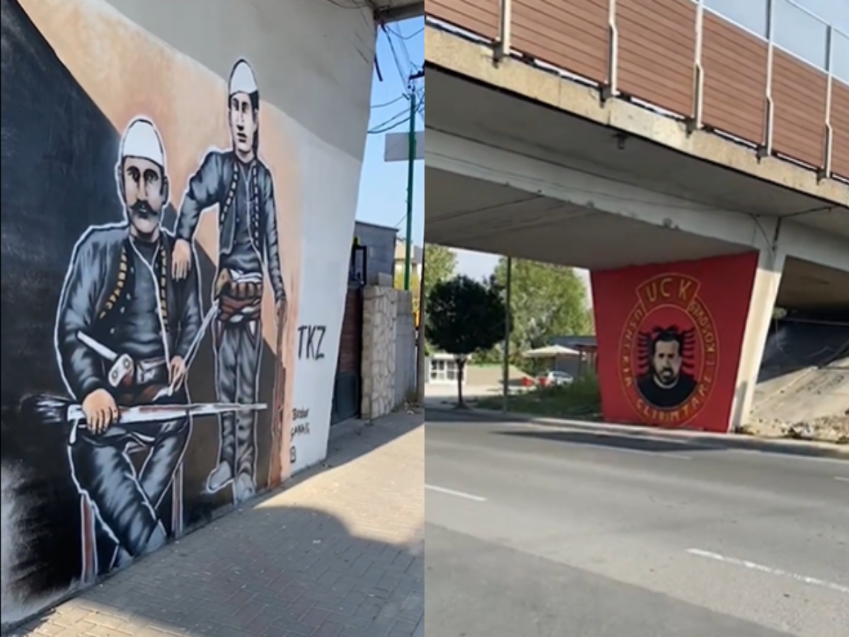 Piktori Bledar Çakalli realizon tre grafite të tjera me figura patriotike të kombit (VIDEO)