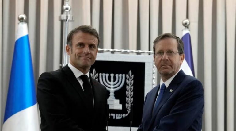 Konflikti në Lindjen e Mesme, Macron në Tel Aviv: Franca qëndron krah për krah me Izraelin