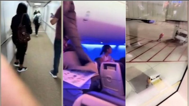 38-vjeçari hap derën e emergjencës, pasagjerët braktisin të tmerruar avionin (VIDEO)