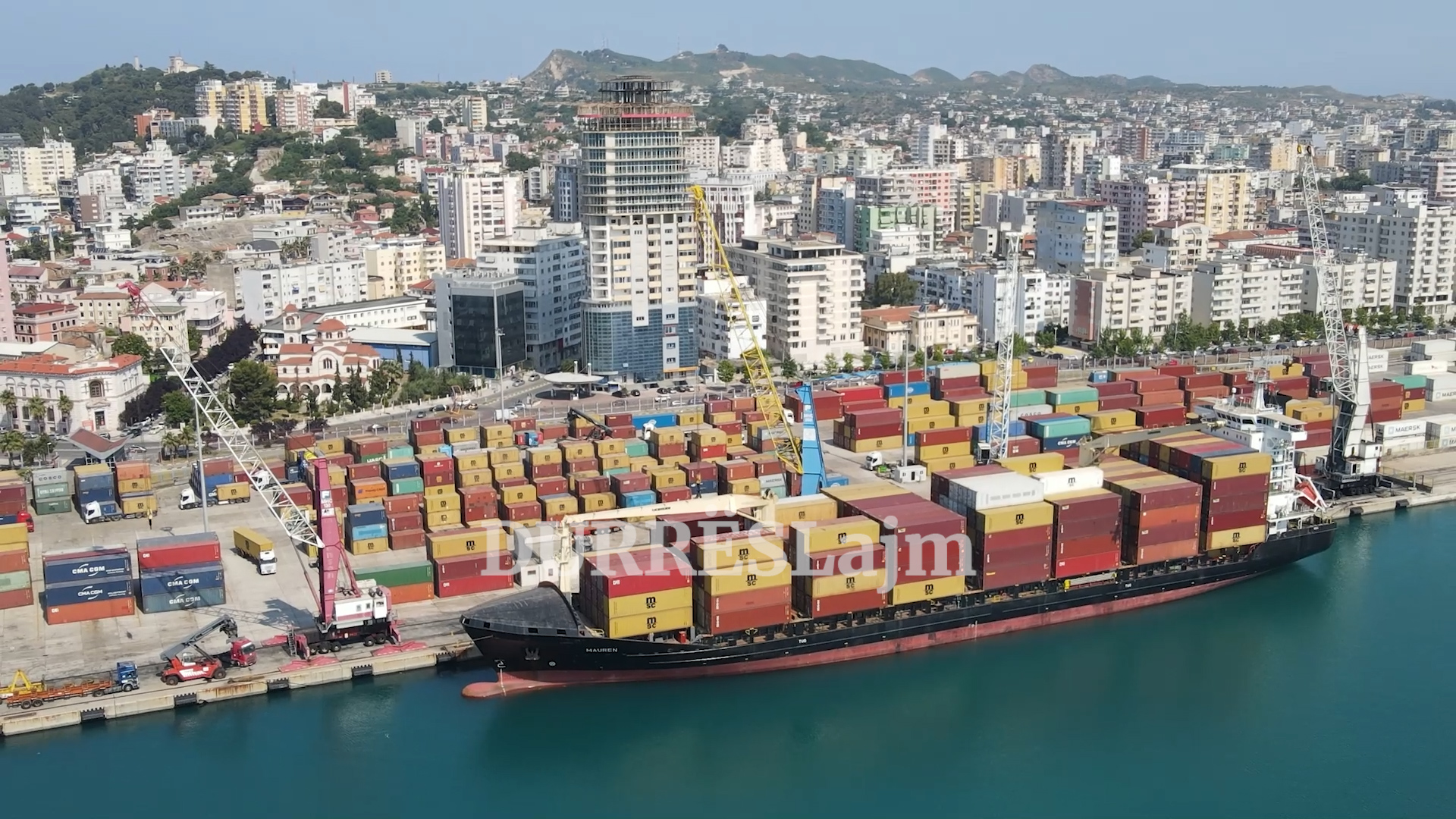 Janar-shtator 2023, 30% më shumë konteinerë të përpunuar në portin e Durrësit (VIDEO)