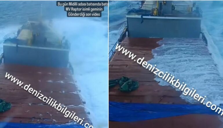 VIDEO/ Momenti kur anija e ngarkuar me kripë nis të fundoset në brigjet greke