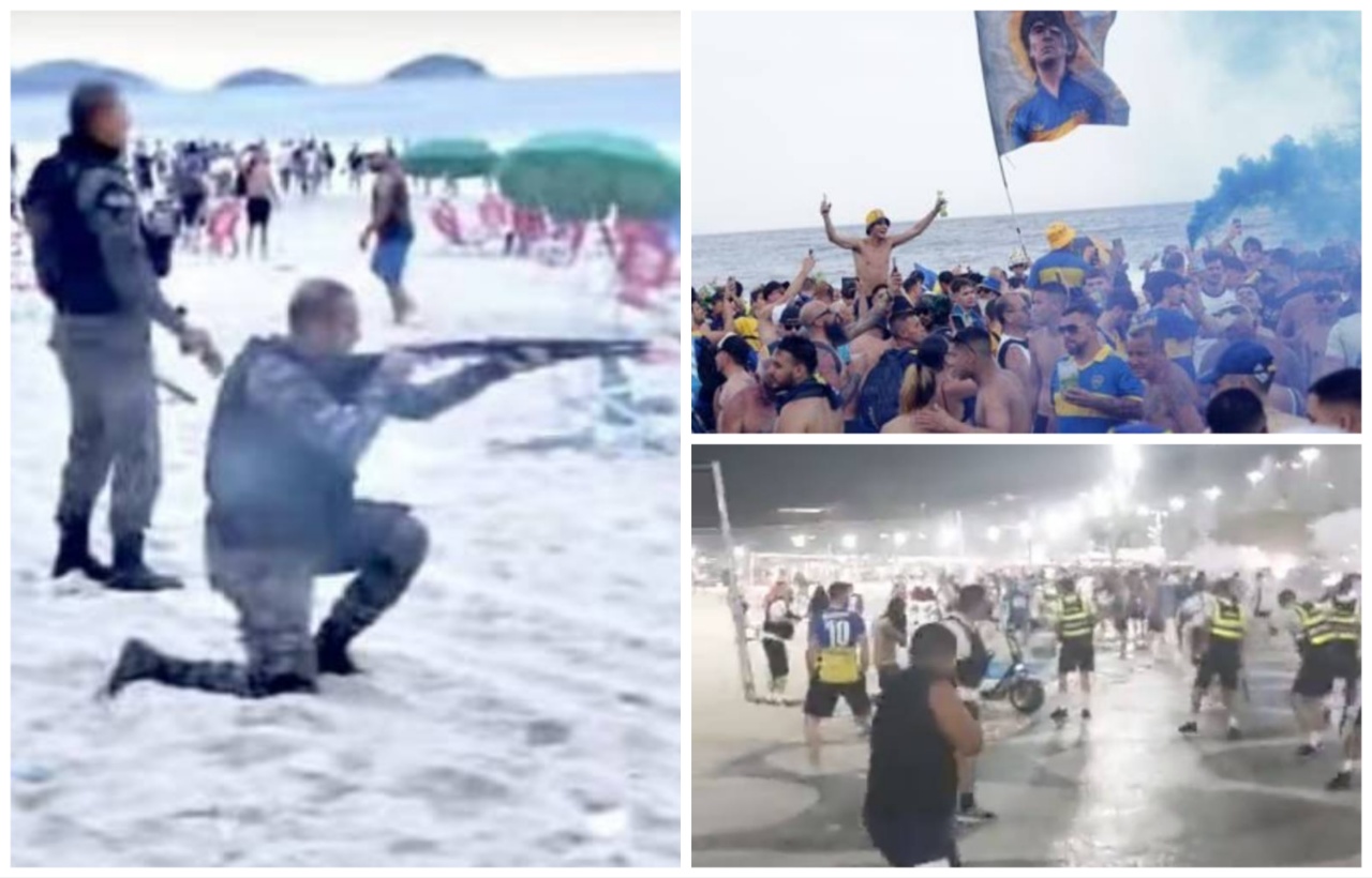 Sherr me policinë, tifozët e Bocas “pushtojnë” Rion para finales