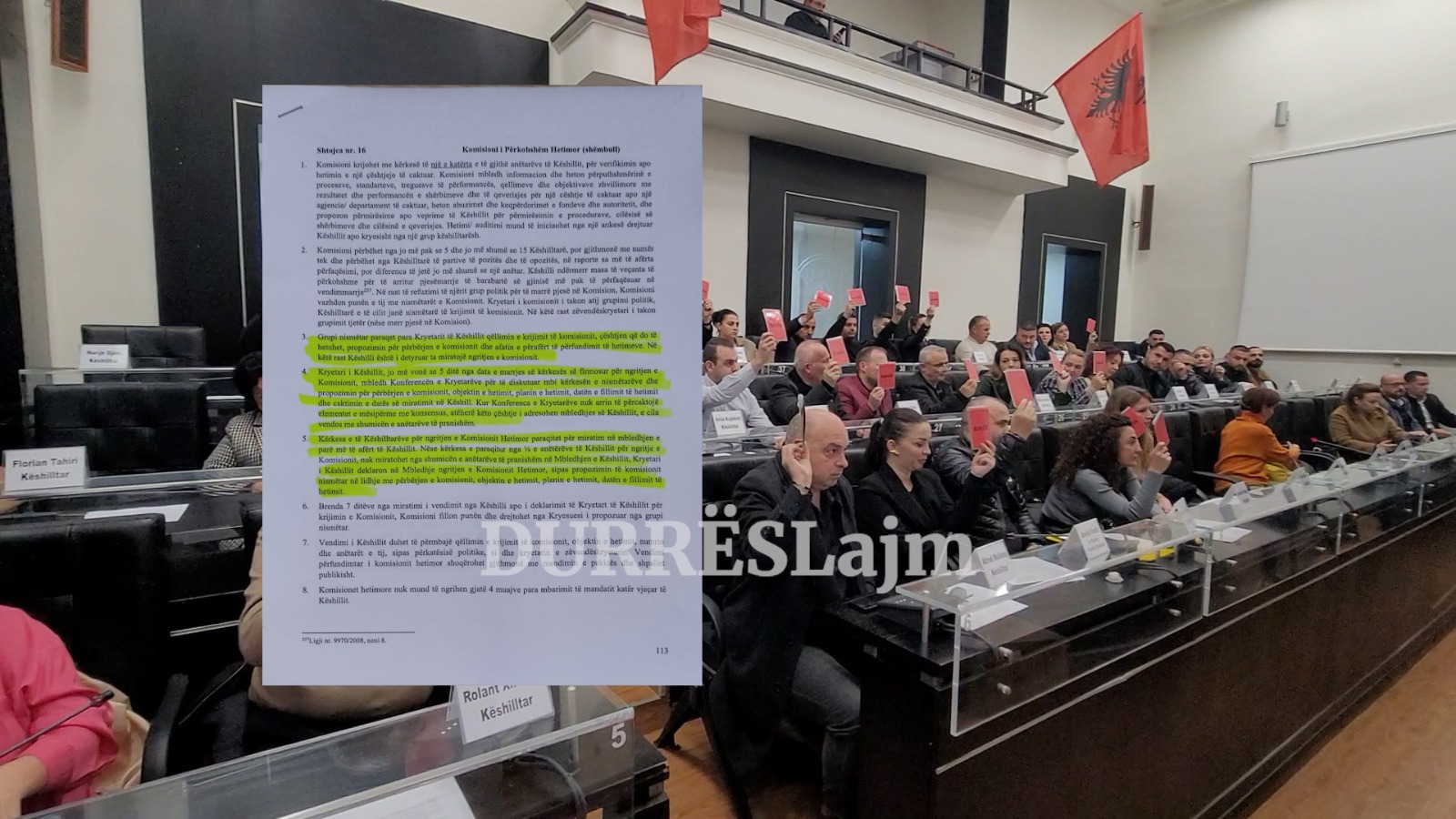 Durrës, rrëzohet kërkesa e opozitës për ngritjen e komisionit hetimor për Rindërtimin, ja arsyet e këshilltarëve të PS (VIDEO)