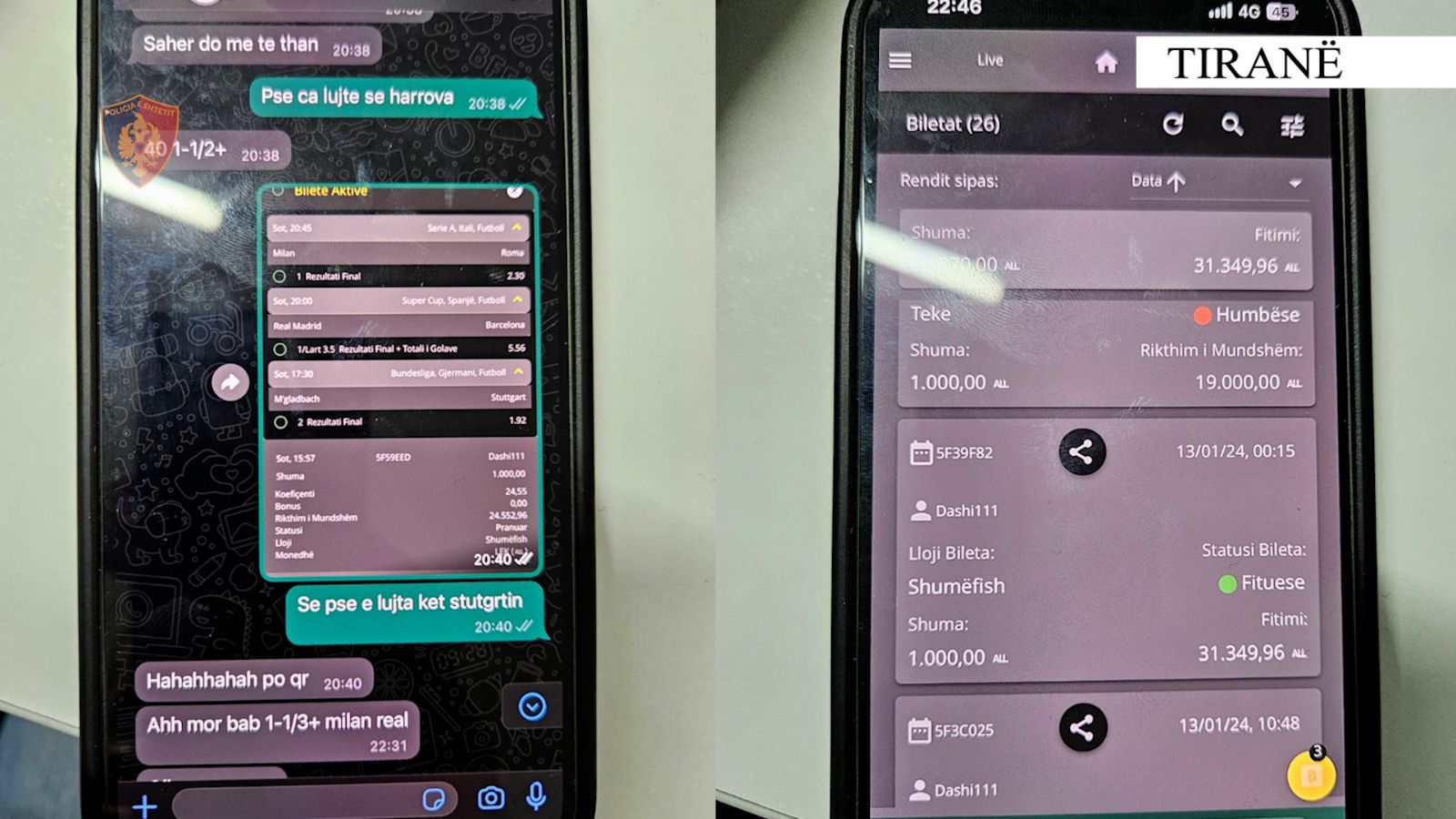 Përshtatën ambiente për organizimin e lojërave të fatit, 5 në pranga në Tiranë