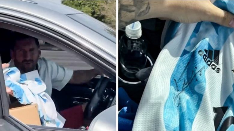 VIDEO/ Shikoni çfarë ndodh kur Messi ndal makinën e tij në një semafor