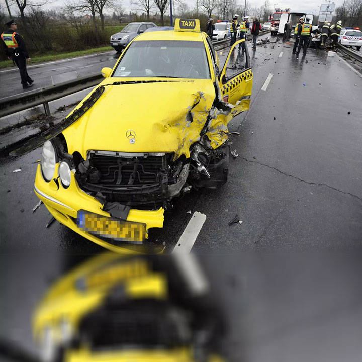 Makina del nga rruga si pasojë e motit të keq, dy të plagosur