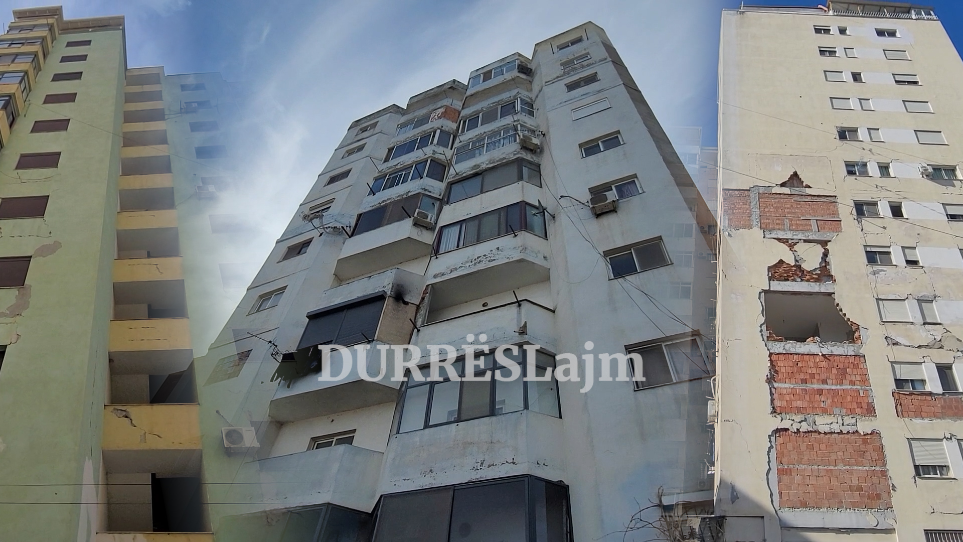 &#8220;Zot ruaje Durrësin nga një tjetër tërmet!&#8221; Në pallatin me kolonë të thyer rikthehen të banojnë 50 familje (VIDEO)