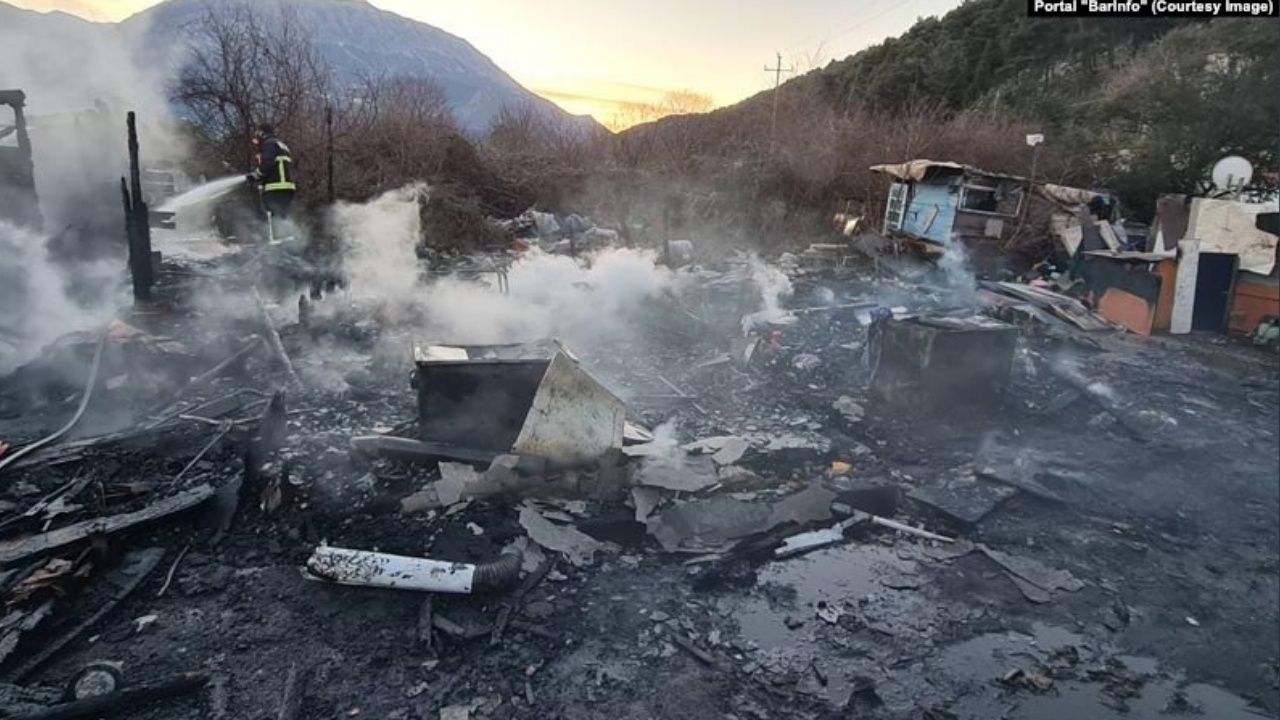 Ngjarje tragjike te barakat e romëve në Tivar, vdesin nga zjarri 4 persona, 3 prej tyre të mitur