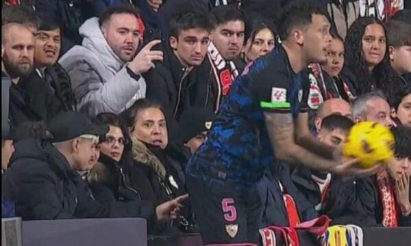 VIDEO/ Tifozi e preku nga të pasmet, reagon futbollisti Lucas Ocampos: La Liga mos hesht!