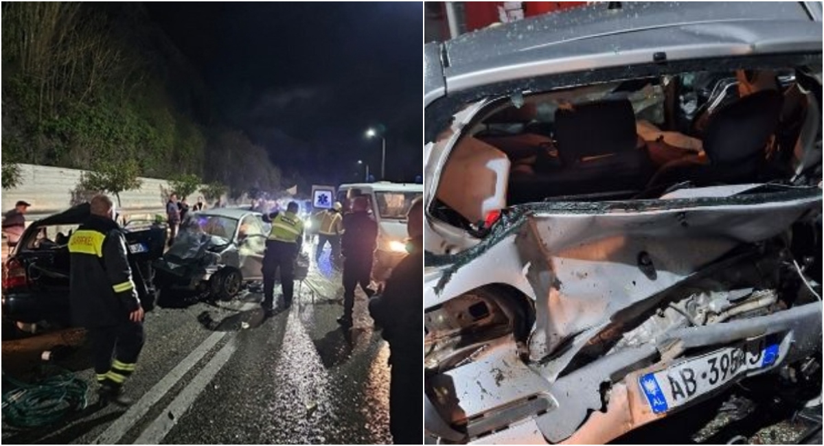 Makinat e bëra “copë” pas përplasjes, pamje nga aksidenti me katër viktima dhe disa të plagosur (FOTO)