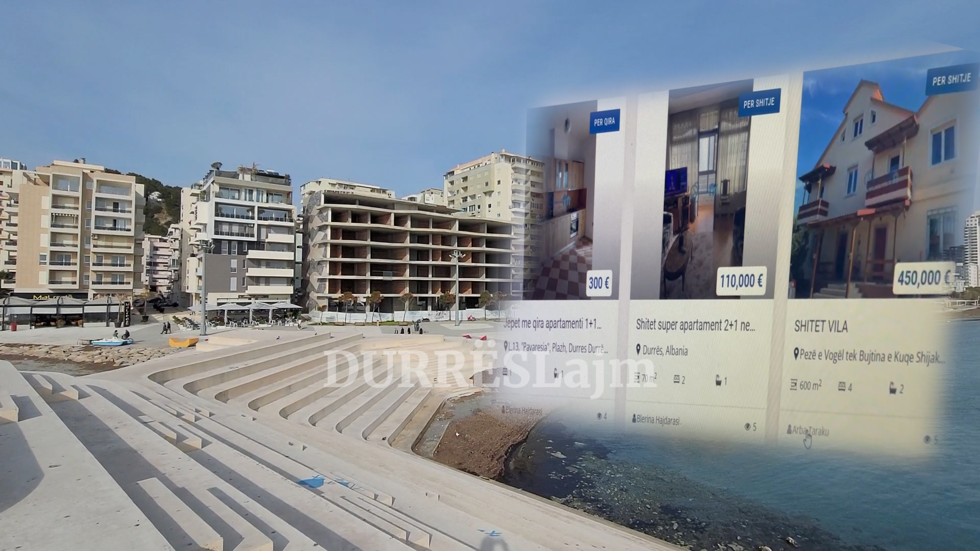 Rritet çmimi i pronës në Durrës, shkak të huajt (VIDEO)