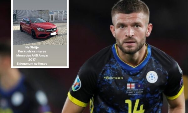 Berisha nxjerr në shitje veturën duke e publikuar në “Instagram”
