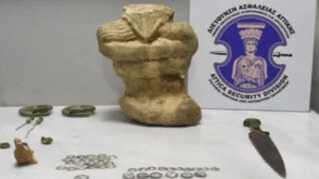 Arrestohet trafikanti shqiptar i sendeve antike në Greqi, do t’i shiste për 100 mijë euro