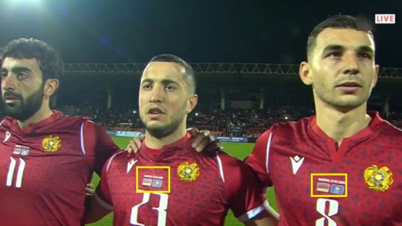 Flamuri i Kosovës vendoset mbrapsht në uniformat e lojtarëve të tyre, e turpshme ajo që ndodhi në Armeni