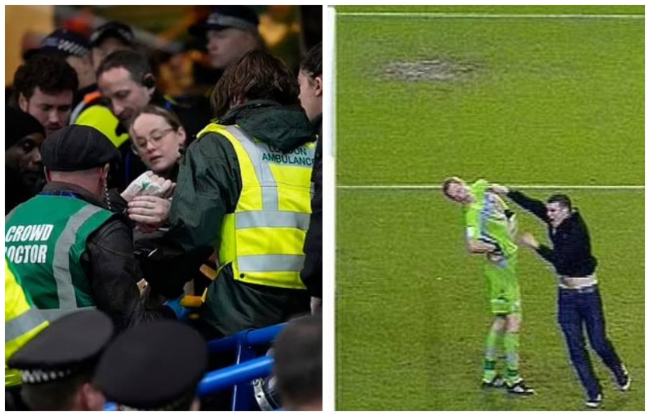 Personi që ra nga lartësia në Stamford Bridge ishte huligan, i burgosur më parë për një grusht ndaj portierit