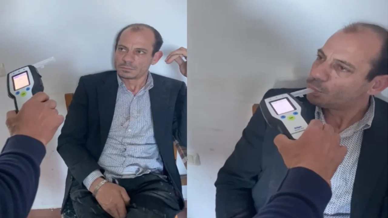 Përplasi me makinë 6 anëtarë të një familjeje dhe u lirua, momenti kur i bëhet testi i alkoolit shoferit që shkaktoi aksidentin e frikshëm