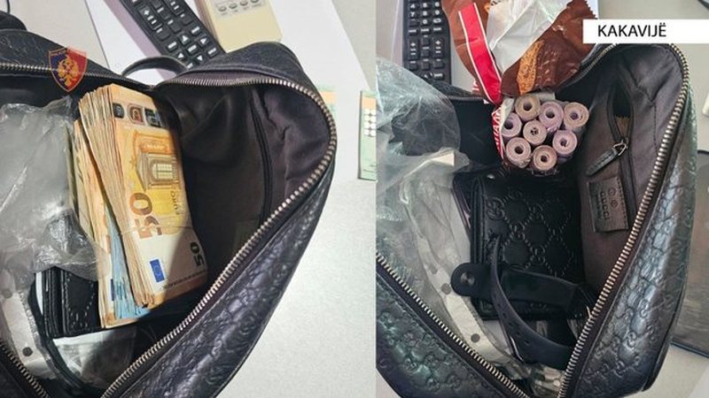 Çantat plot me euro dhe dollarë, 45-vjeçari në Kakavijë bie në prangat e policisë