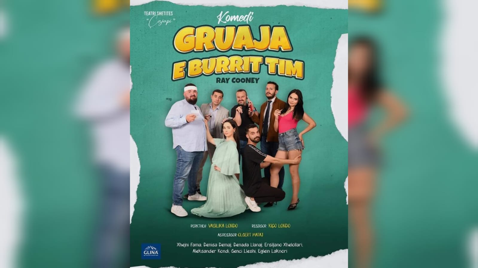 Komedia &#8220;Gruaja e burrit tim&#8221; në Teatrin e Durrësit në datat 5 dhe 6 qershor