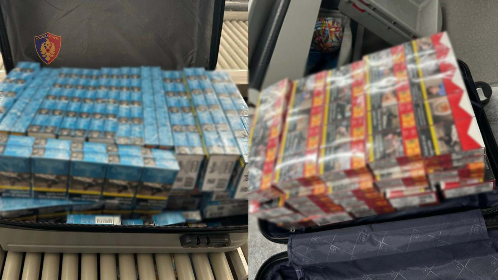 Kishte kontrabanduar nga Rinasi 1700 paketa me cigare, ndalohet në aeroport 38-vjeçari shqiptar